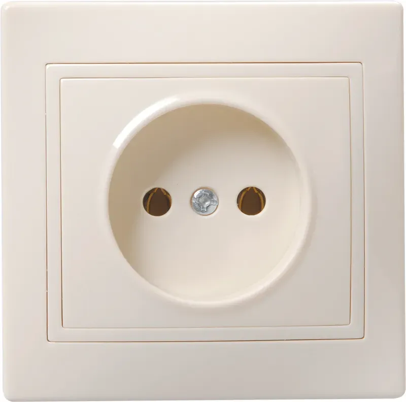 КВАРТА Розетка без заземления без шторок бежевая в сборе IEK ERK13-K33-10-DM