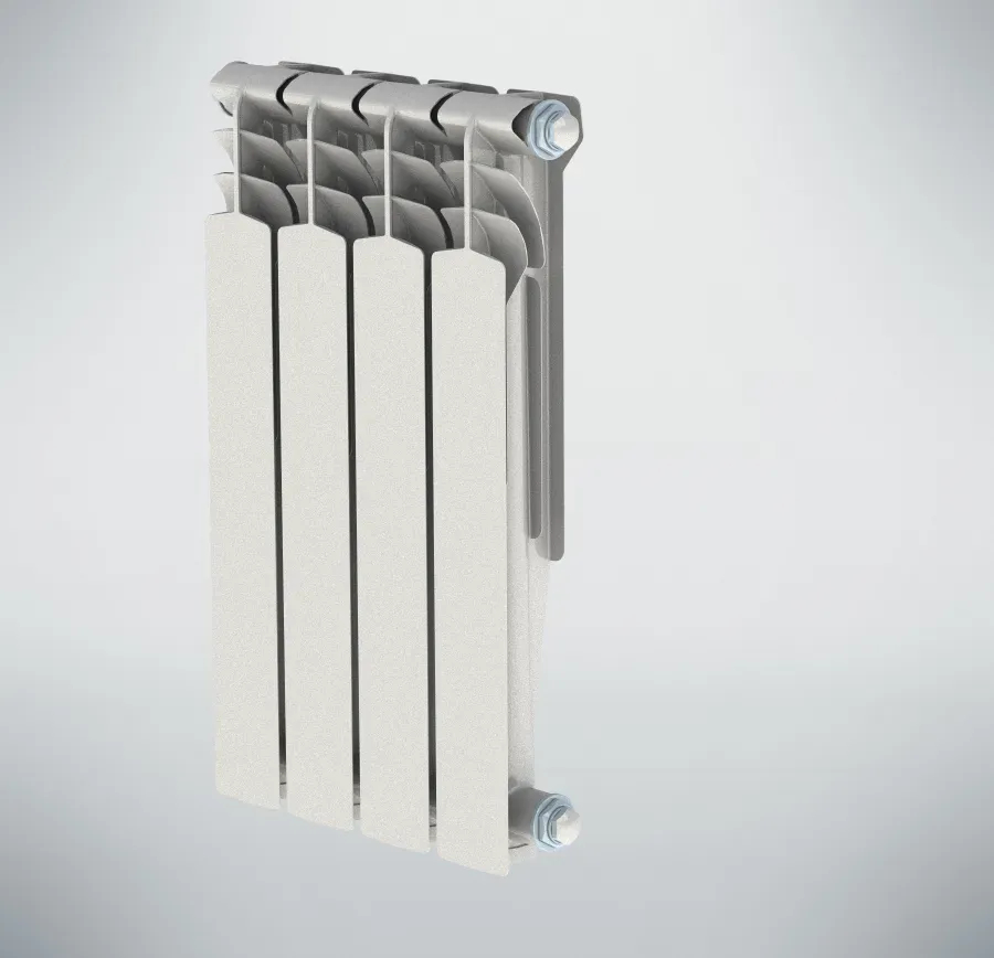 Радиатор алюминиевый секционный 350/100/8 боковое подключение НРЗ БП-00014421