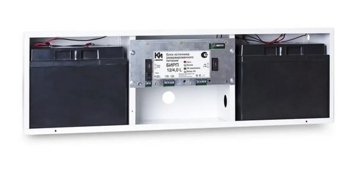 Источник вторичного электропитания 12В 4Ач под два аккумулятора 12 В 26-40 Ач К-Инженеринг 1008