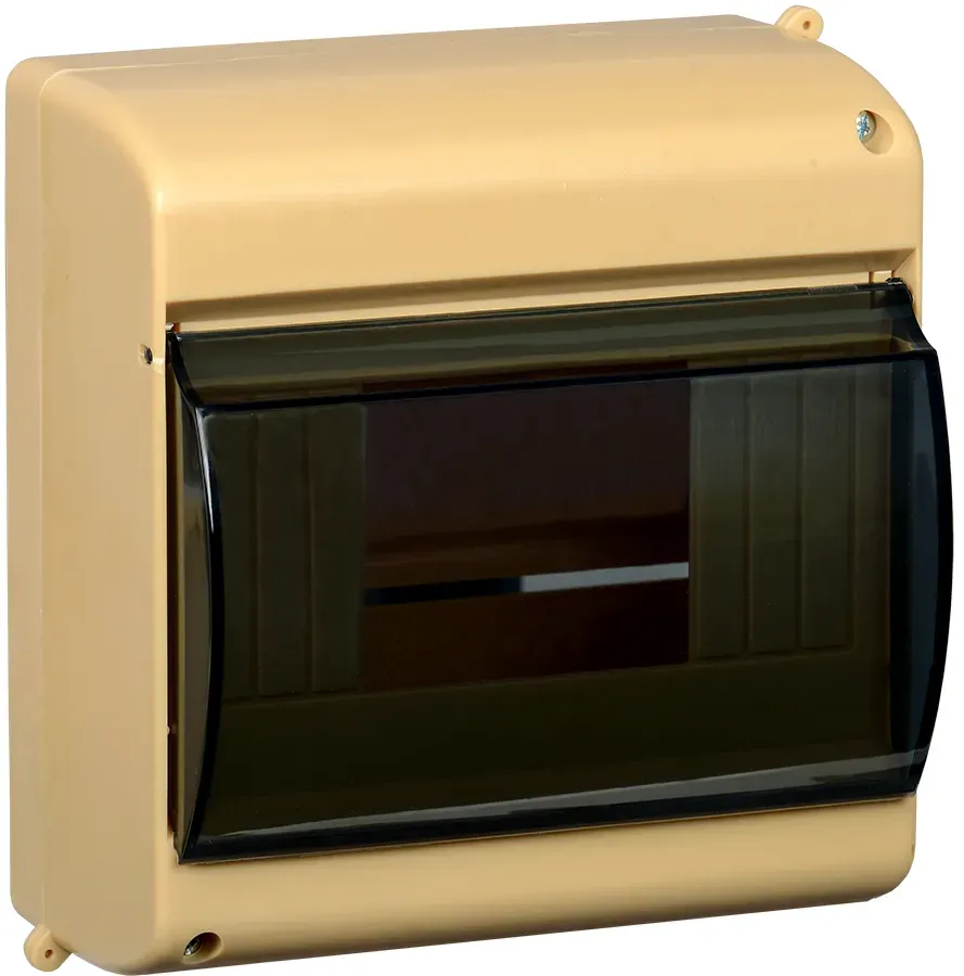 Бокс с прозрачной крышкой кмпн 2/6 для 6-х автоматических выключателей (сосна) IEK MKP42-N-06-30-09-S