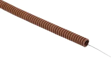 Elasta труба гофр. пвх d=16 с зондом дуб (25м) IEK ET-TG21-121-016-025-K24