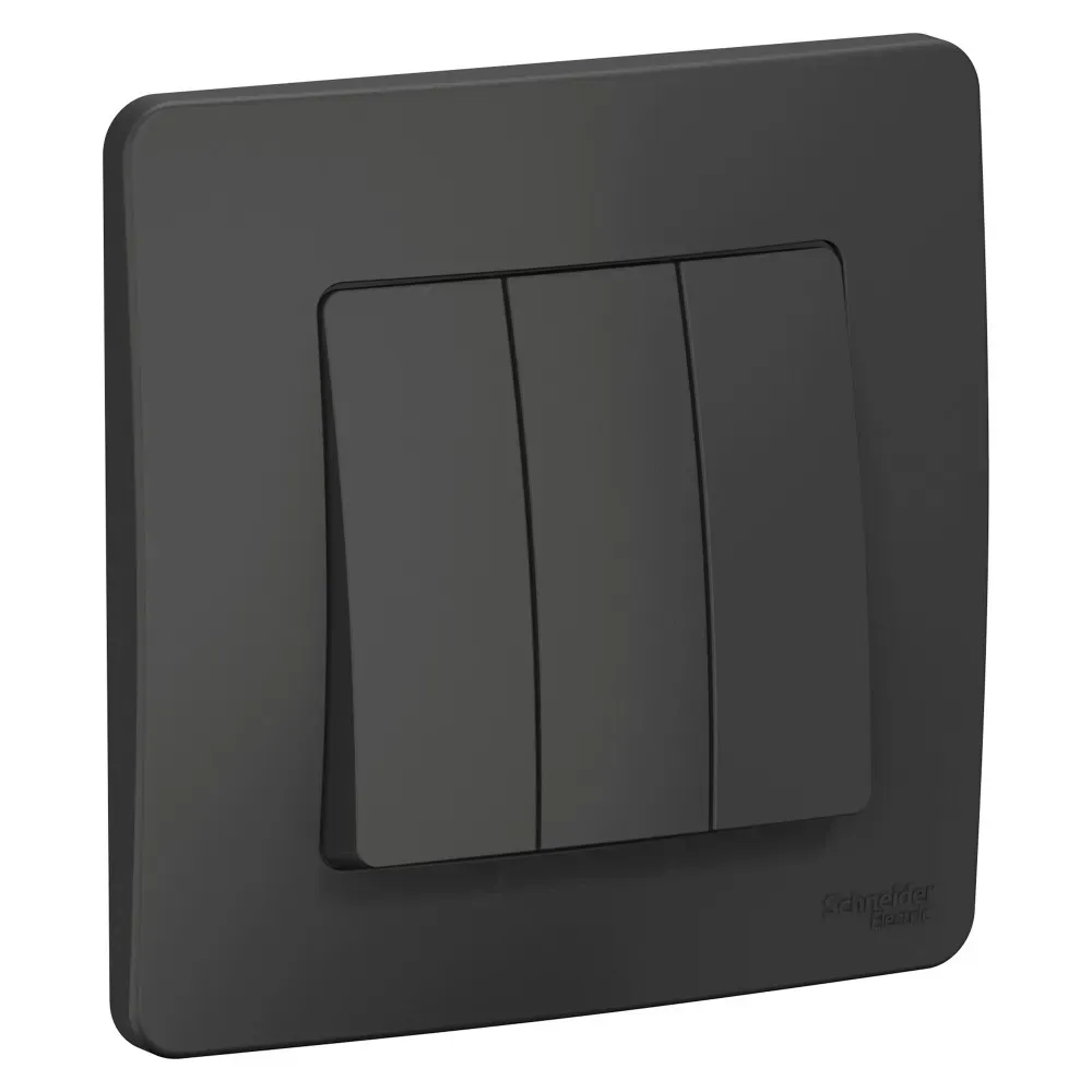 BLANCA скрытой установки трехклавишный выключатель (cх.05), 10A, 250B, антрацит SE (Потенциал) BLNVS100506