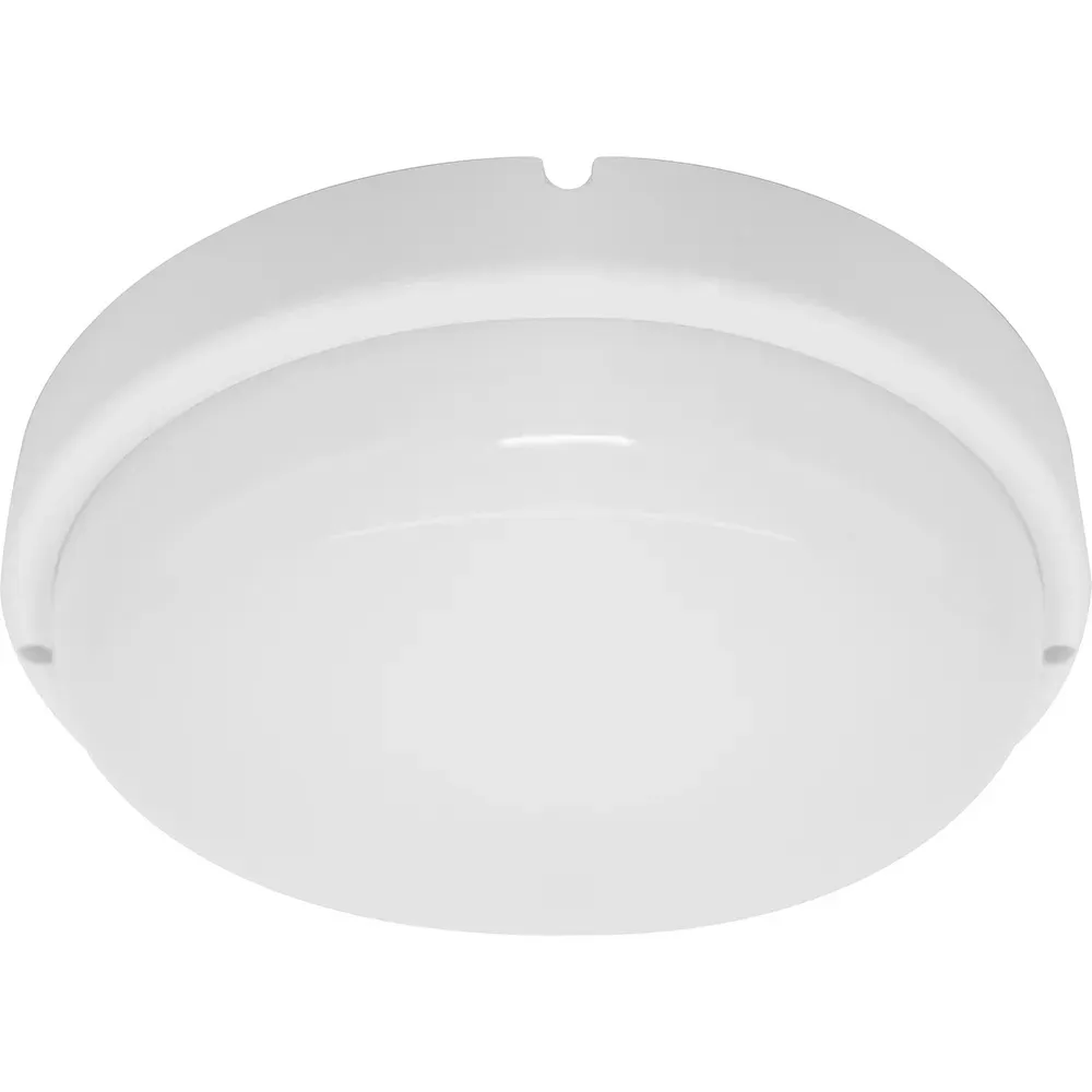 Светильник светодиодный ДБП-12w с оптико-акустическим датчиком 4000К 960Лм IP65 круглый белый FERON 41146