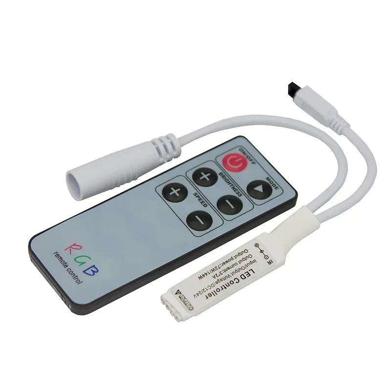 Мини контроллер LED RGB инфракрасный (IR) 6 кнопок 12-24 V/6 А LAMPER REXANT 143-106-1