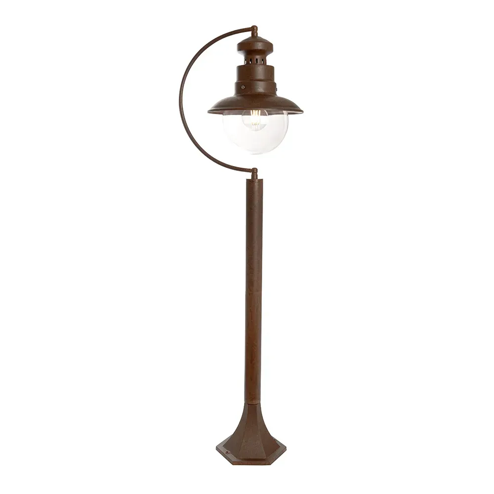 Светильник НТУ-60w столб Е27 IP44 коричневый FERON 11624