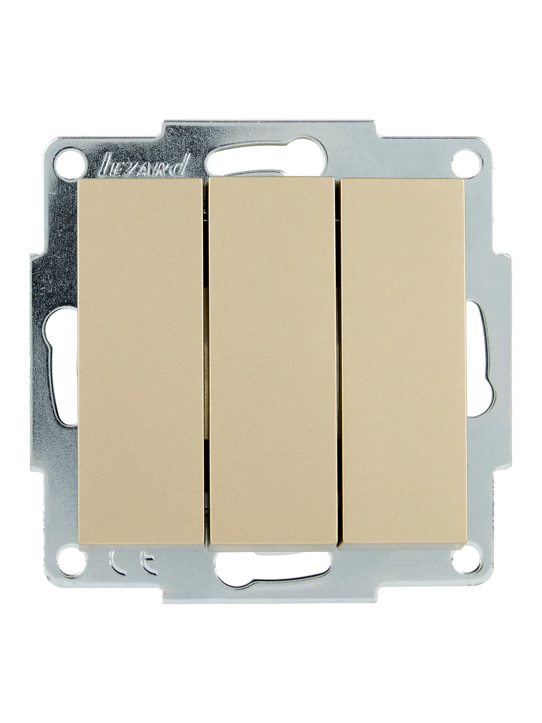 VESNA Выключатель тройной золото Lezard 742-3688-109