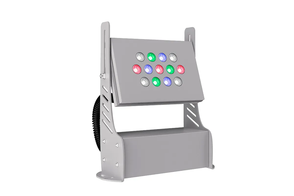 Светильник ПРОЖЕКТОР RGBW (СБУ) 25Вт 2500Лм 3,0К КСС Г55+12 IP67 ЛЕД-Эффект LE-СБУ-48-025-3111-67RGBW