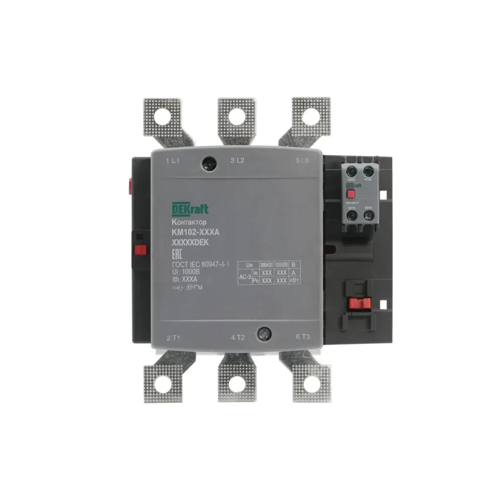 Контактор 225А 110В АС АС3  АС4 1НО+1НЗ КМ-102 SE (Dekraft) 21954DEK