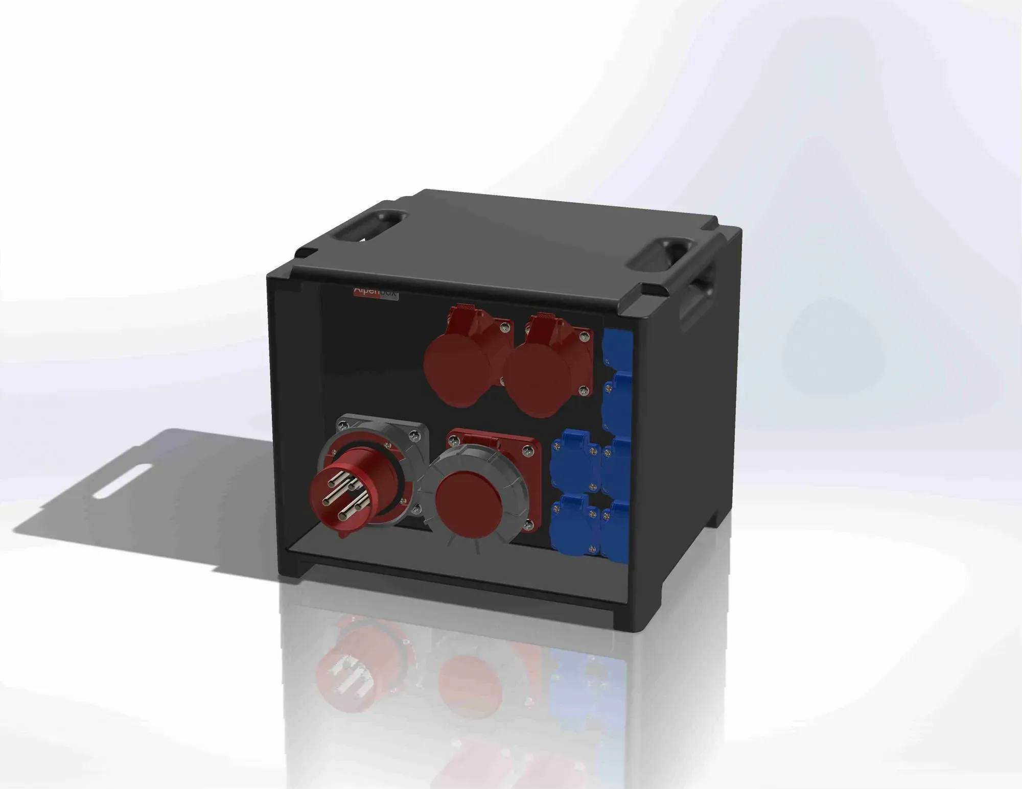 Распределительное устройство 0, переносное, корпус полиэтилен 394х335х350, IP 54 AlpenBox 00-00001969