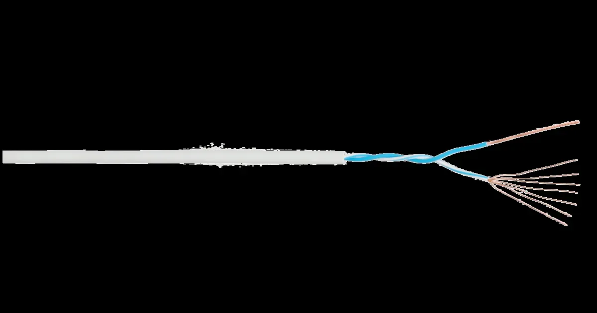 Витая пара U/UTP 1 пара Кат 3 patch BC (7х0.192мм) IN LSZH нг(A)-HFLTx светло-серый 305м