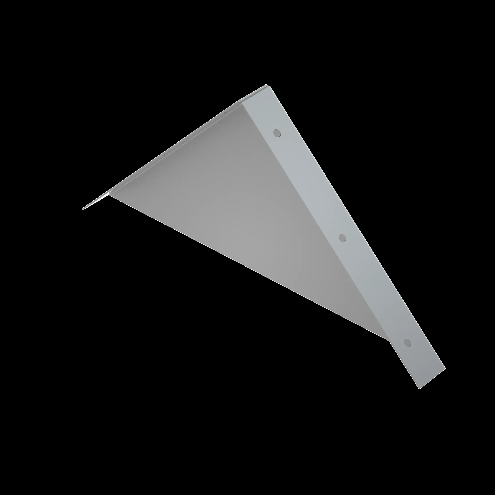 Заглушка двускатной крышки 400 мм HD85 КМ-профиль ZKLZ400 HD85