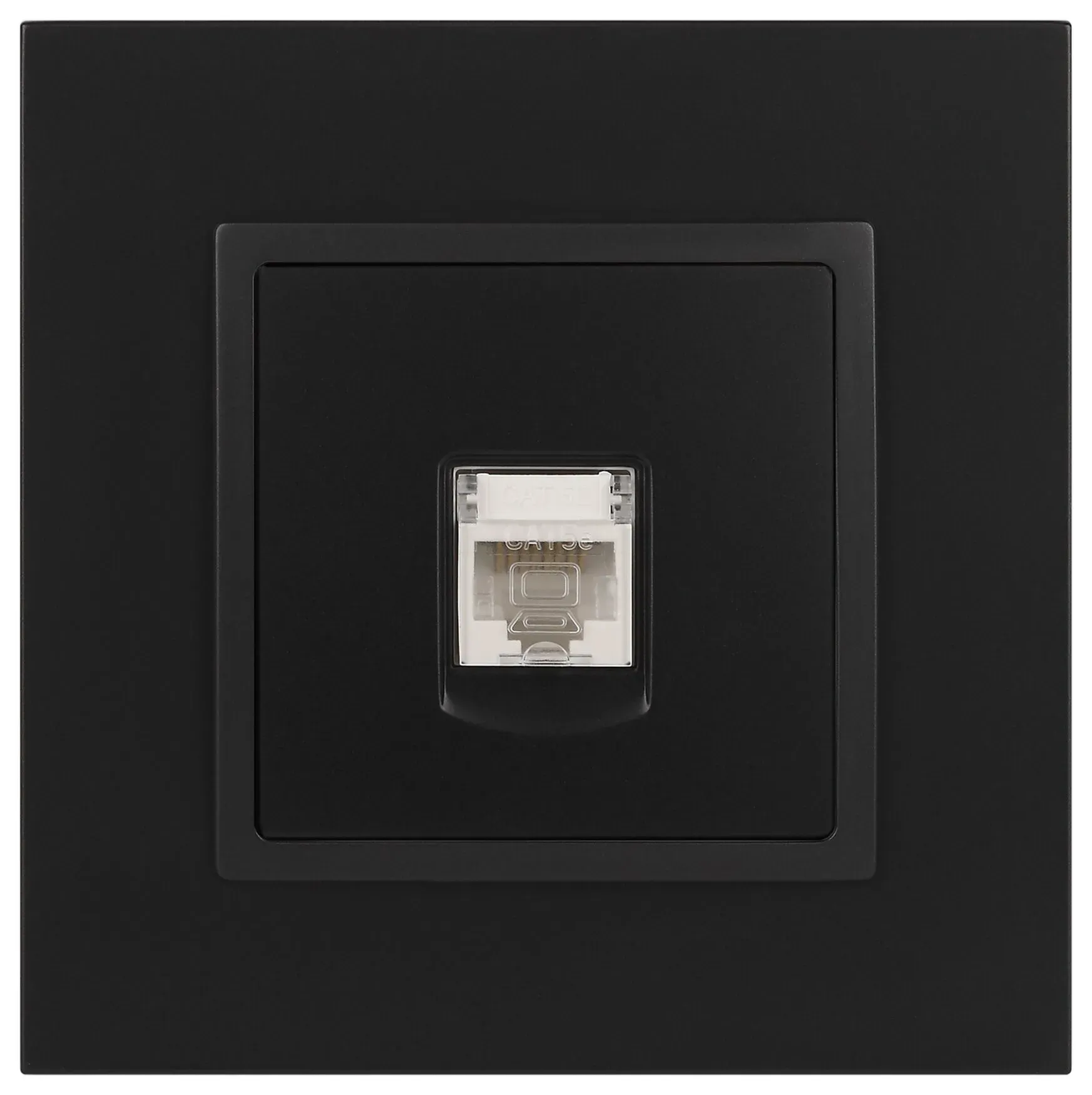 Розетка RJ45, Эра Elegance, антрацит, 14-3107-05 Б0034306