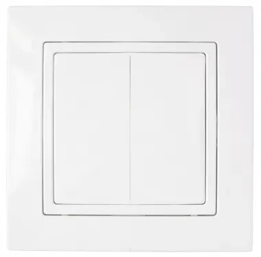 Беларусь Выключатель двухклавишный скрытый IP44 БелТИЗ Выключатель С5 10-875