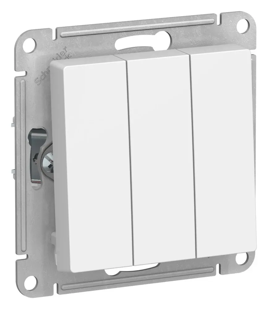 ATLASDESIGN 3-клавишный ВЫКЛЮЧАТЕЛЬ, сх.1+1+1, 10АХ, механизм, ЛОТОС SE (Потенциал) ATN001331