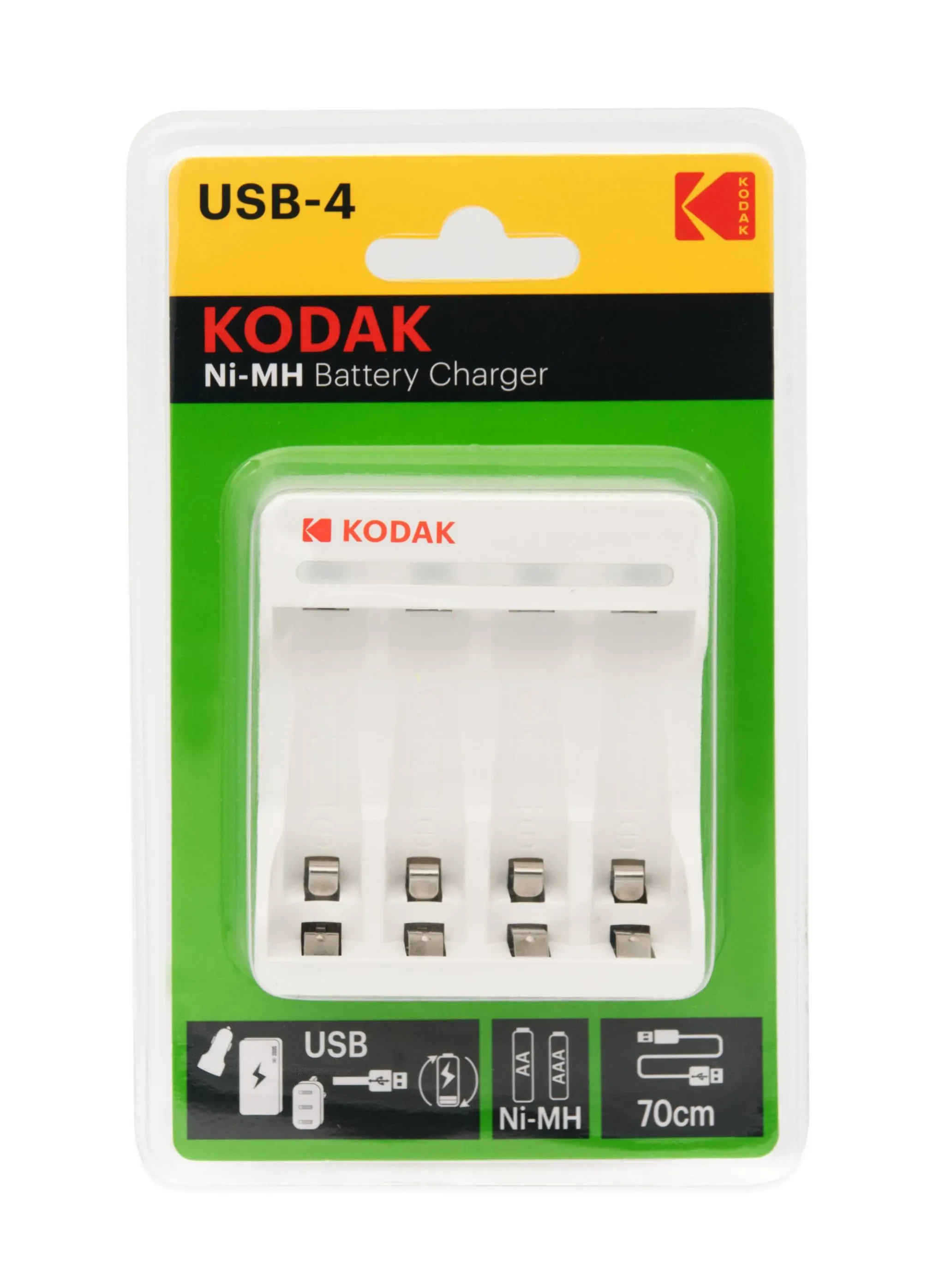 Зарядное устройство для аккумуляторов C8002B USB [K4AA/AAA] (6/24/1200) KODAK Б0047500