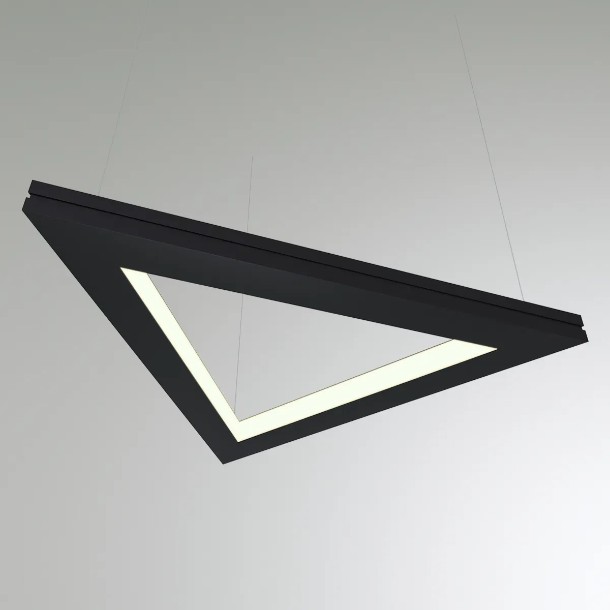 Светильник светодиодный RVE-PLS5070-TRIO-IN-618-P (Треугольник внутрь 618x537x50мм сег. 618мм 50x70мм 35Вт подвесной 4000K Анод) RVElektro RVE00000701