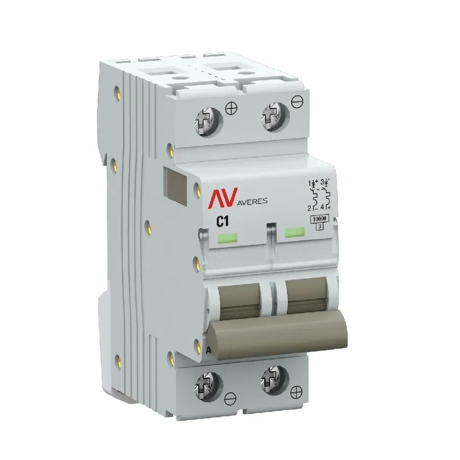 Выключатель автоматический av-10 dc 2p 1a (c) 10ka ekf averes EKF MCB10-DC-2-01C-AV