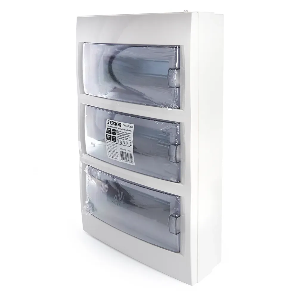 Бокс настенный 36 модулей, пластик, ip40, серия standart (кно-36д), ebx50-3/36-40 STEKKER 39650