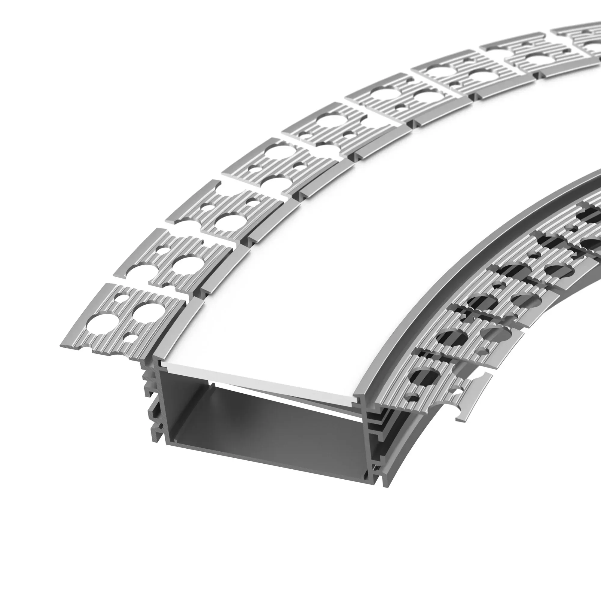 Профиль FANTOM-BENT-W49-SIDE-2000 ANOD (Arlight, Алюминий) Arlight 046423