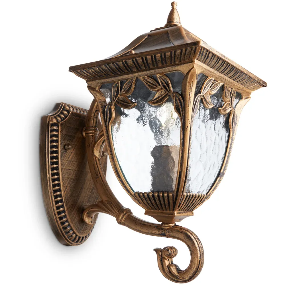 Светильник НБУ-60w вверх Е27 IP44 черное золото FERON 11483