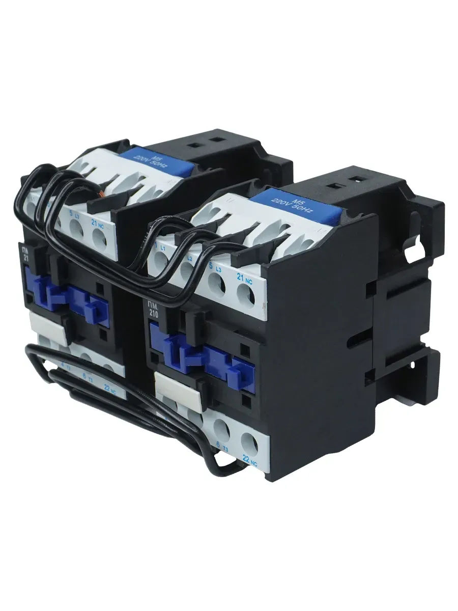 Пускатель электромагнитный ПМЛ-2501 УХЛ4 Б, 220В/50Гц, 2р, 25А, реверсивный, без реле, IP00 Электротехник ET515400