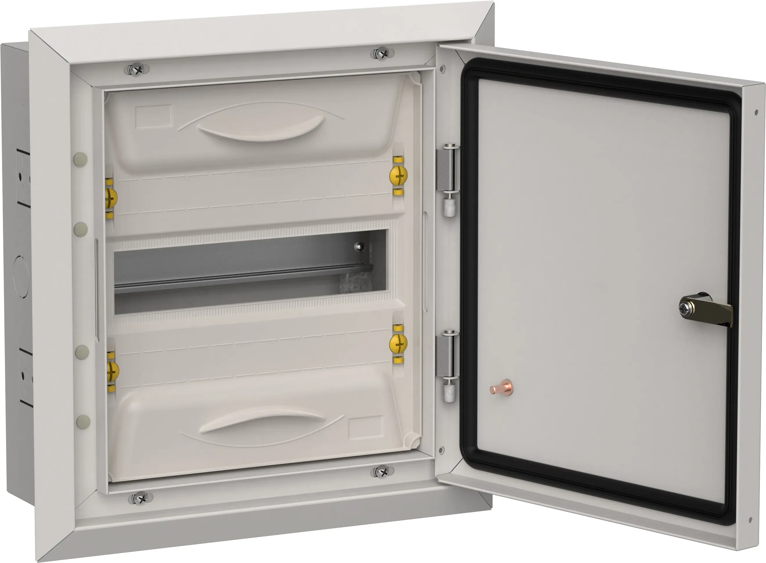 Titan 5 корпус металлический щрв-12 (1х12) 380х365х130мм ip31 серый (одна дверь) IEK TI5-50-V-012-31-7035