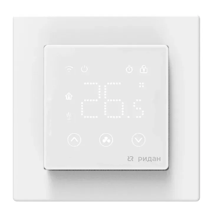 Терморегулятор с комбинацией датчиков Ридан Clever с Wi-Fi белый 16А ДЕВИ 21RT0108R