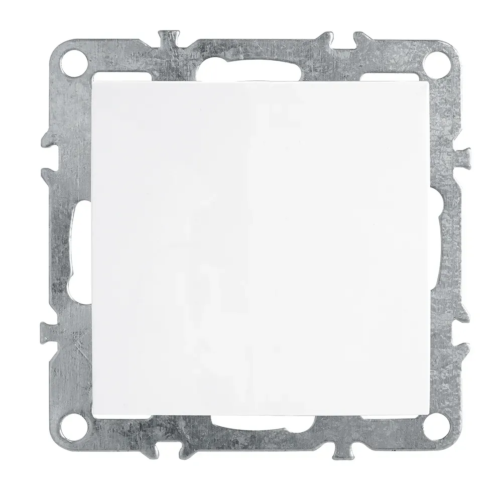 Выключатель одноклавишный (механизм), 250В, 10А, серия Эрна, белый FERON 39311