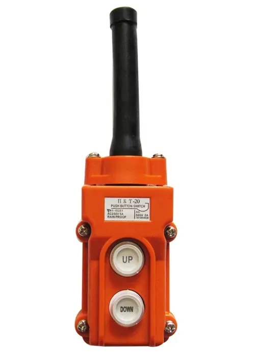 Пост кнопочный(тельферный) ПКТ-20 ABS-пластик IP54 ЭТК УТ000000483