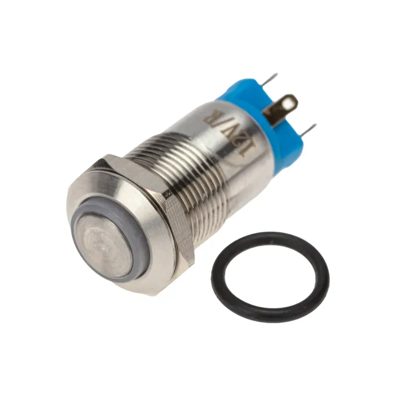 Кнопка антивандальная 12 12В Б/Фикс (4с) (ON)-OFF красная REXANT 36-3210