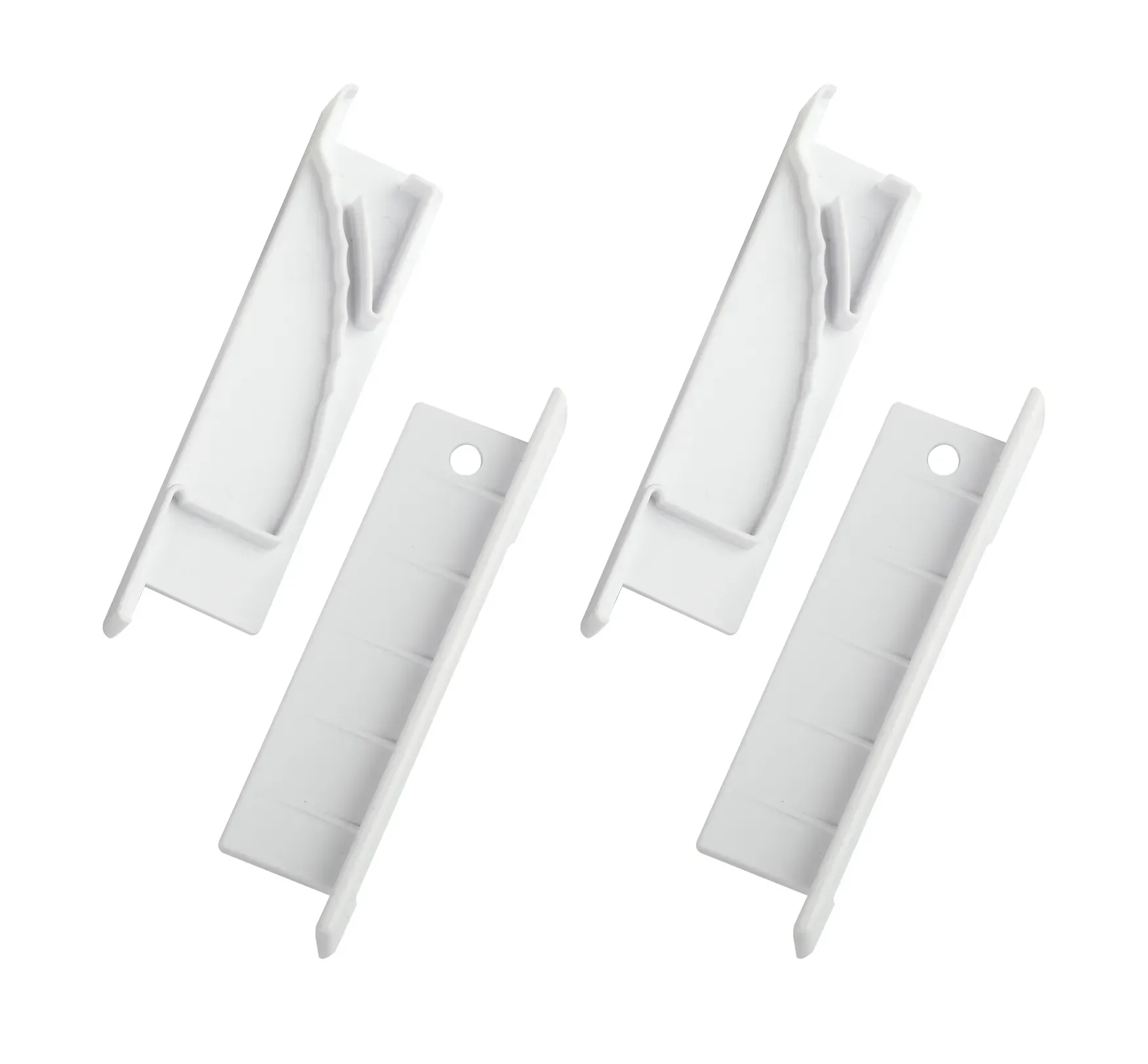 Набор заглушек 6814-3 для профиля 6814 2шт глухие 2шт с отверстием ЭРА Б0062787