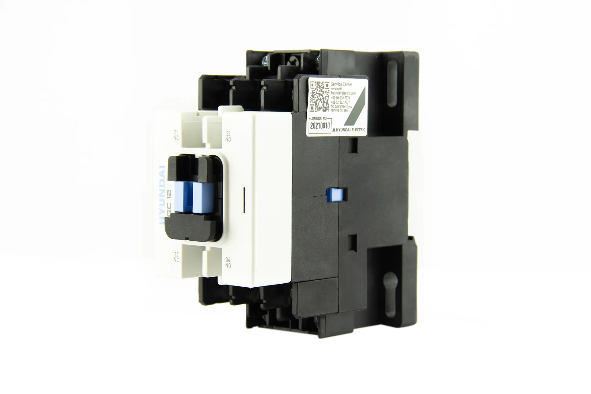 Магнитный контактор HGC12 11NS X024 12A 5.5 кВт при АС3 (380-440В) кат. 24В АC 1НО+1НЗ Элком 13.01.01.000586