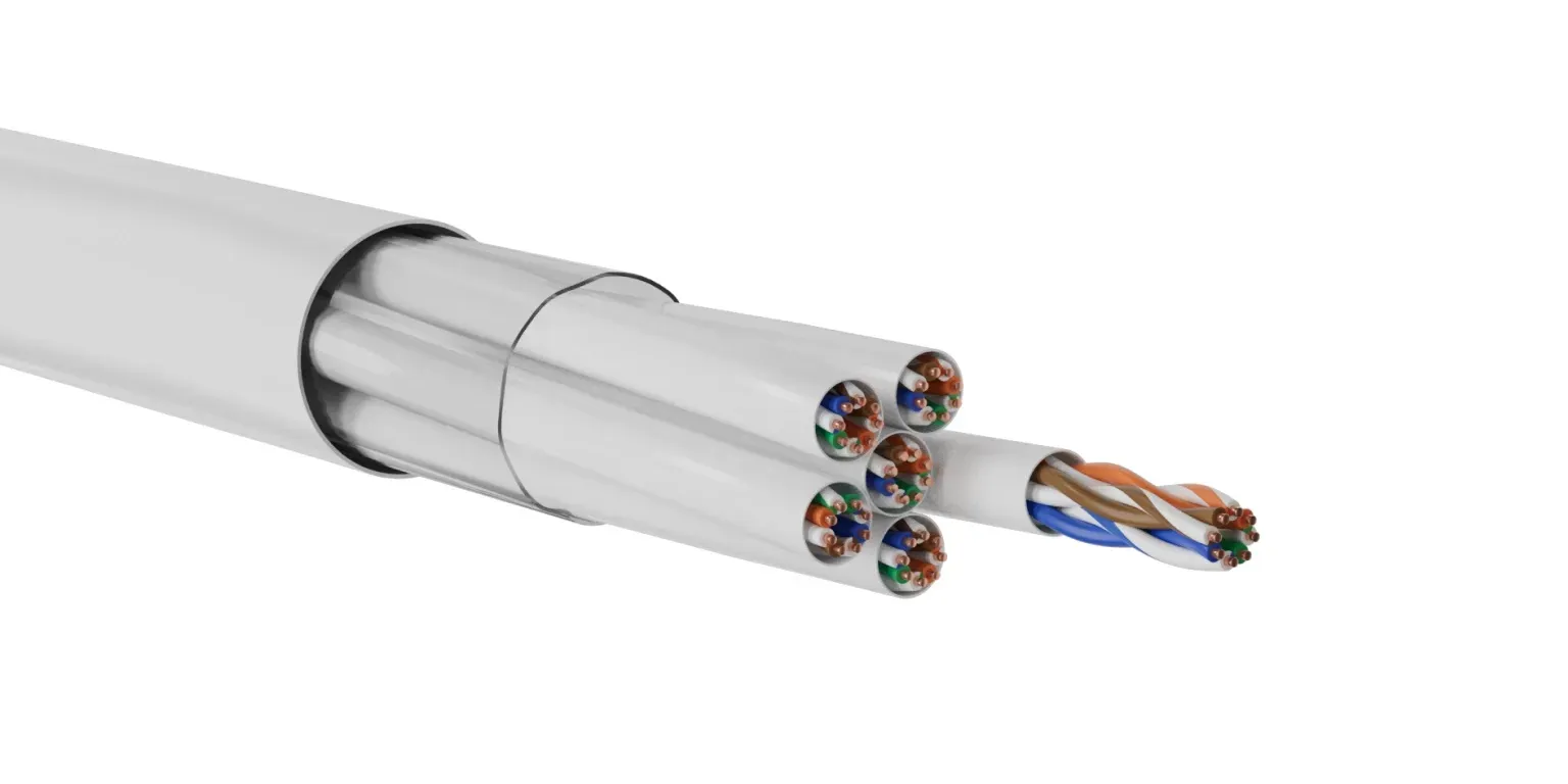 Кабель СегментЛАН U/UTP Cat5e ZHнг(А)-HF 6х(4х2х0.52)