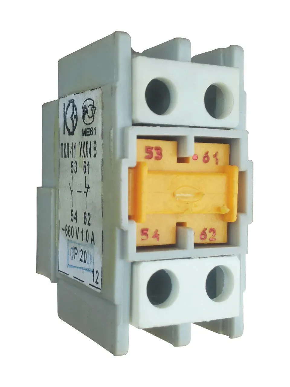 Приставка контактная ПКЛ-11 УХЛ4 В КЗЭА г.Кашин 100010110ВВ000000000