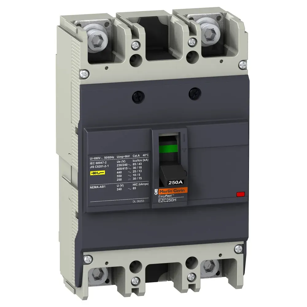 Выключатель автоматический двухполюсный EZC250 36 KA/415В 2Т 250 A DEKRAFT EZC250H2250