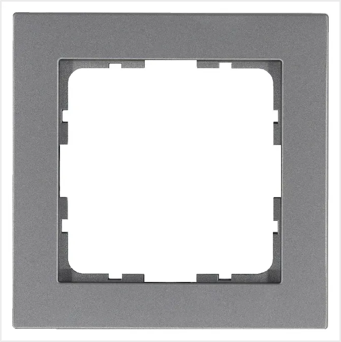 Рамка G-Classic 1-постовая, цвет Алюминий Jasmart G1001S