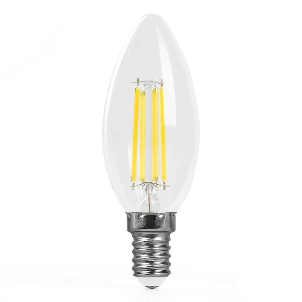 Лампа светодиодная LED 6вт Е14 белый свеча FILAMENT Feron.PRO