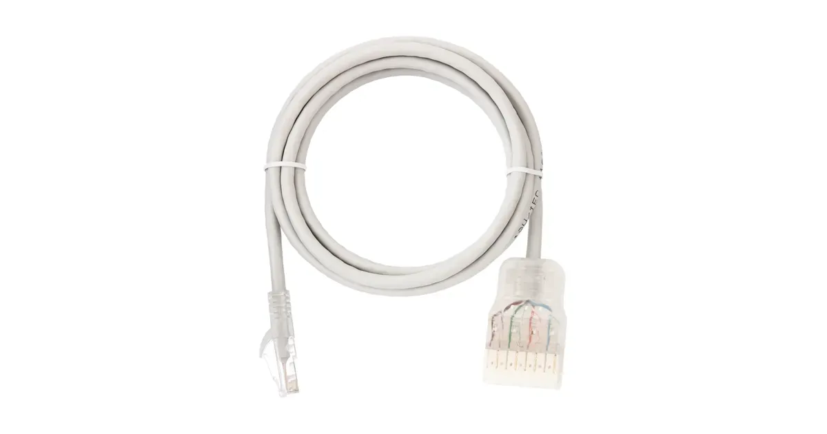 Патч-корд U/UTP 4 пары Cat 5e 110-RJ45/8P8C T568B 7х0192мм LSZH серый 3м
