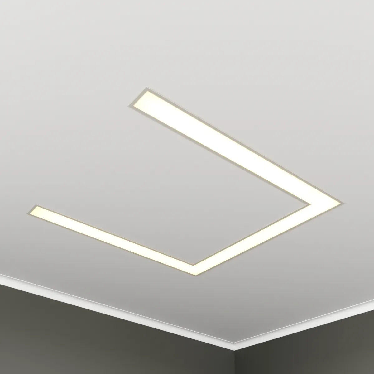 Светильник светодиодный RVE-LBX-SYMBOL-П-830-V (Символ П 830х830х100мм S80мм 56Вт встраиваемый 4000K Белый) RVElektro RVE00003005