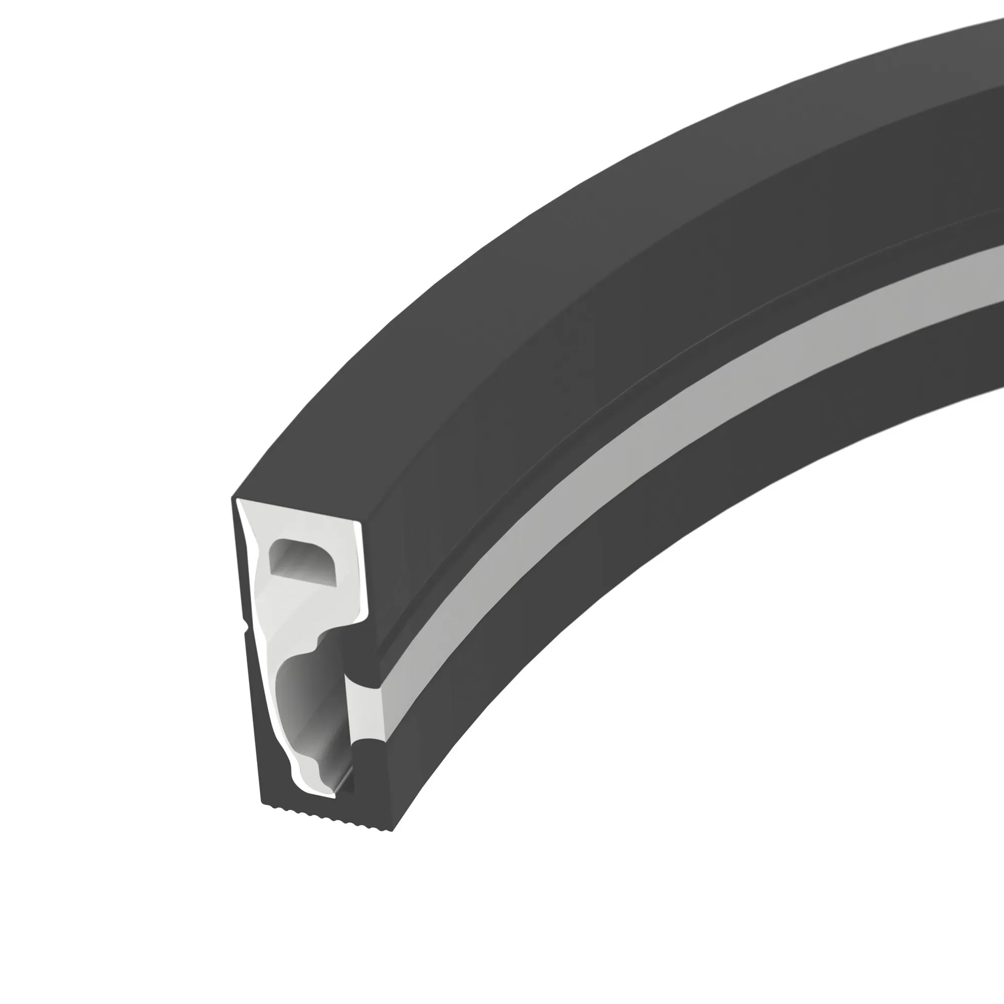 Силиконовый профиль WPH-FLEX-0616-SIDE-S9-5m FULL BLACK (Arlight, Силикон) Arlight 045842