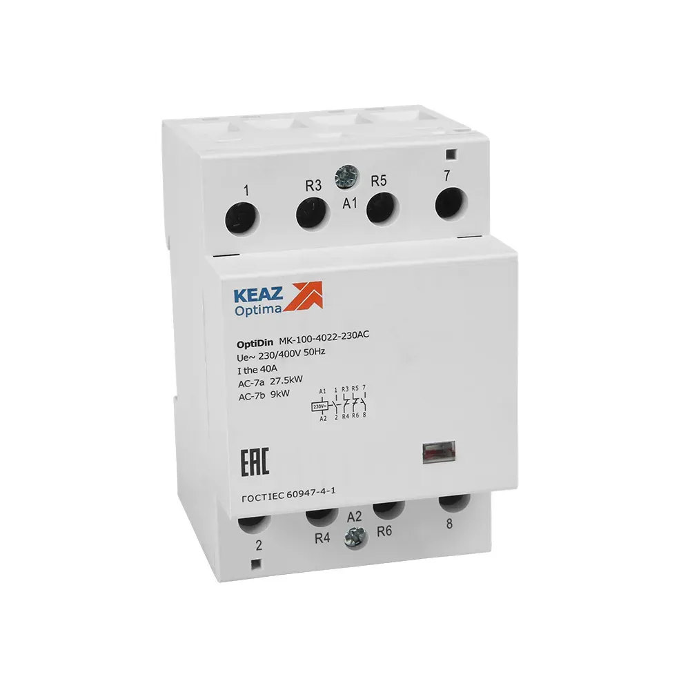 Контактор 110В AC 2НЗ 40А OptiDin MK-100-4002-110AC КЭАЗ Optima (от-ка) 321172