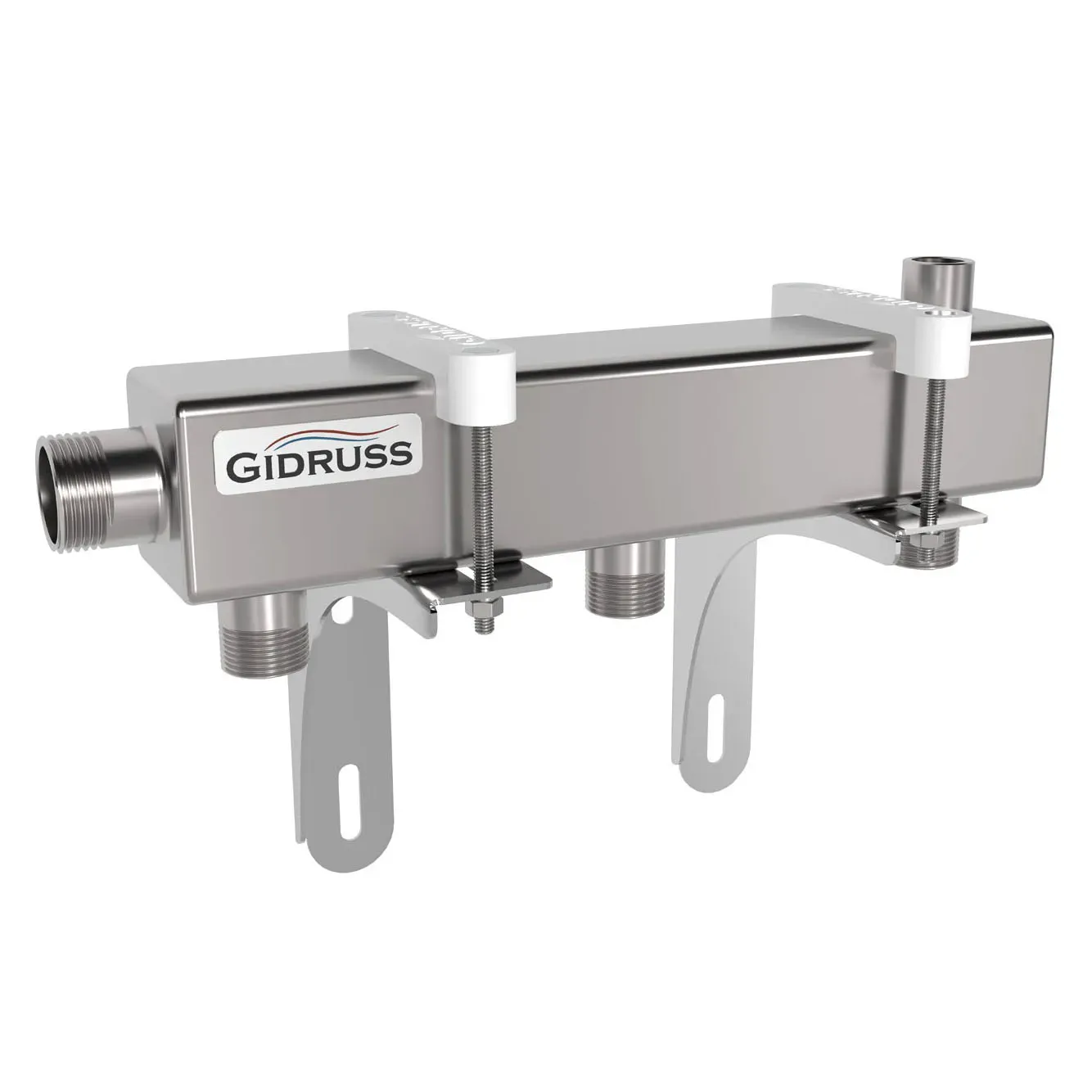 Коллектор распределительный DMSS-25-20x3 на 3 контура G 3/4', магистральное подключение G 1', нерж сталь Gidruss 1G 00323 17