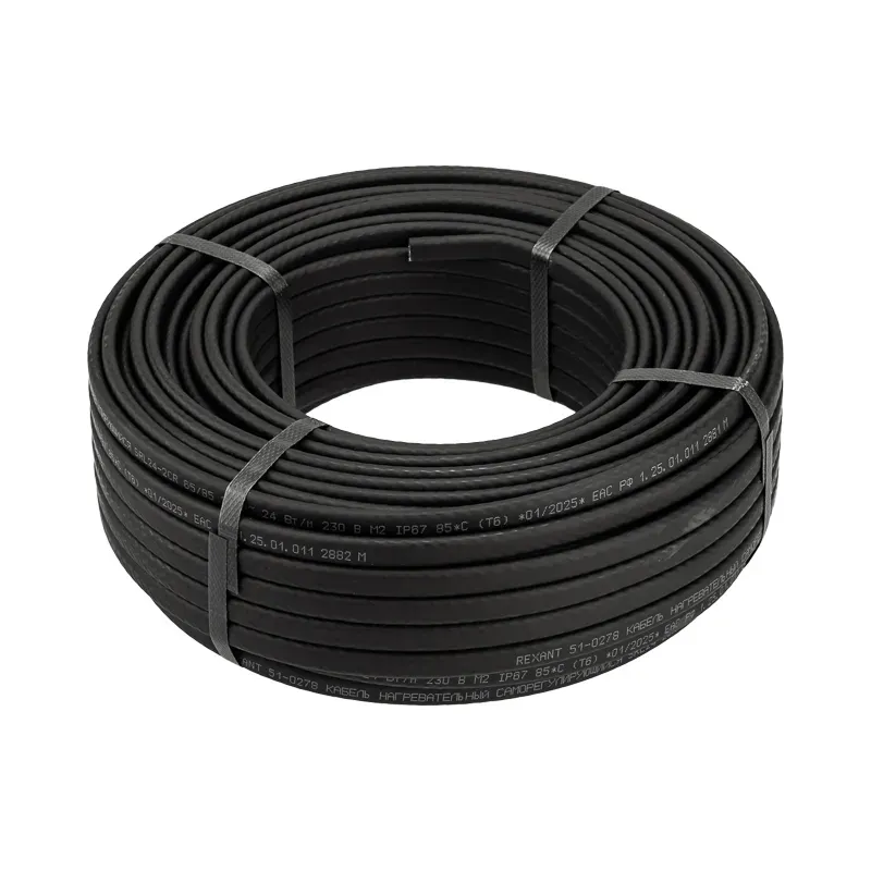 Кабель греющий саморегулирующийся  SRL 24-2CR, экранированный, 24 Вт/1 м, 50 м, REXANT REXANT 51-0202