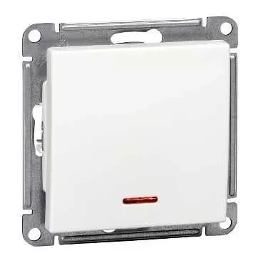 Выключатель одноклавишный, с подсветкой, 10АХ, механизм, белый SE (Потенциал) VS110-153-1-86