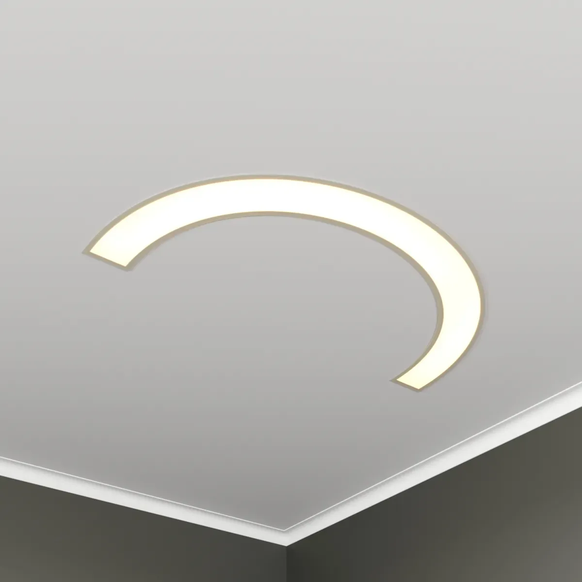 Светильник светодиодный RVE-LBX-ARCO-730-V (Полукольцо 730х380х100мм S80мм 24Вт встраиваемый 4000K Белый) RVElektro RVE00002873