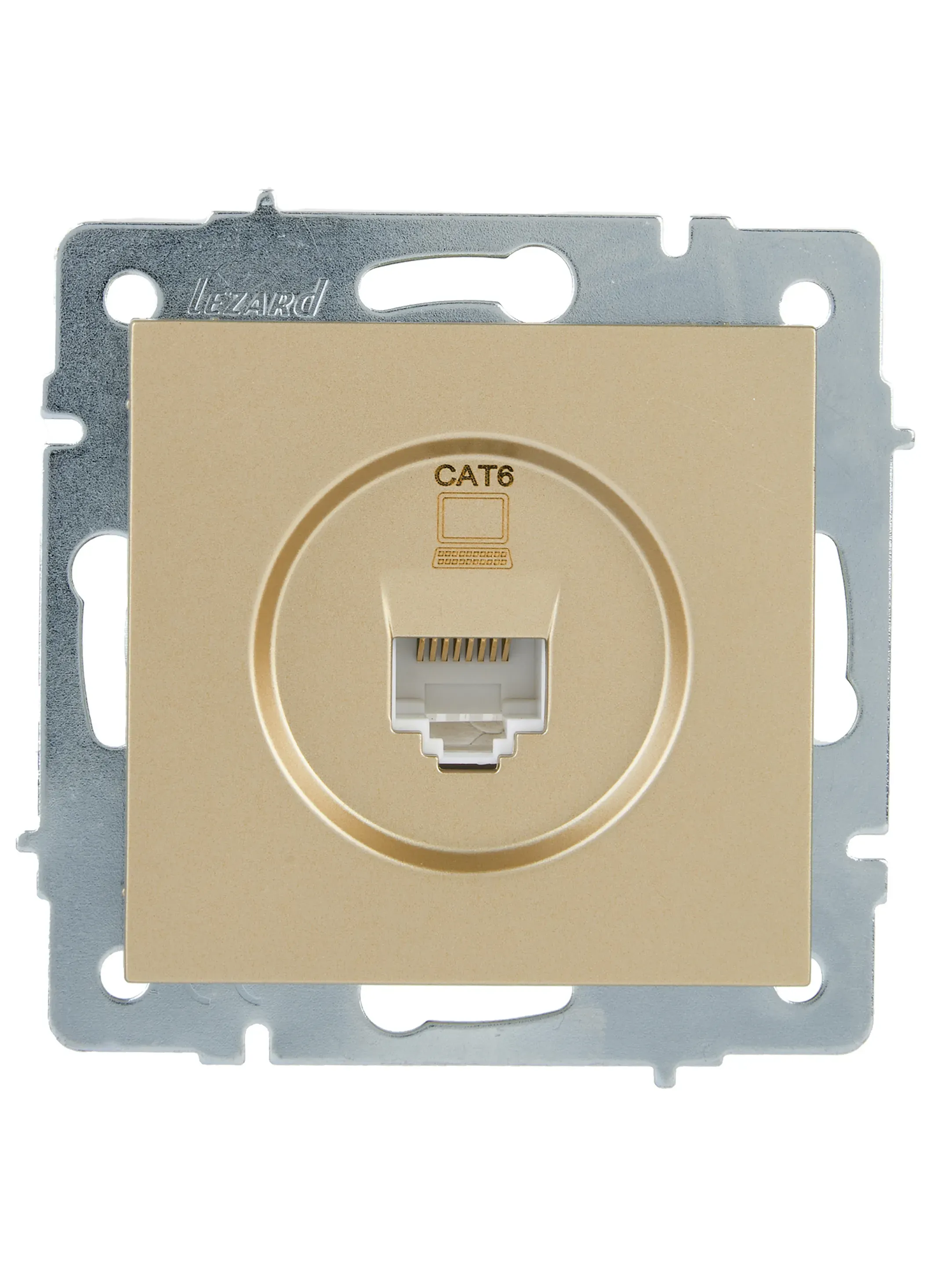 VESNA Розетка компьютерная золото 140 Lezard 742-3688-140