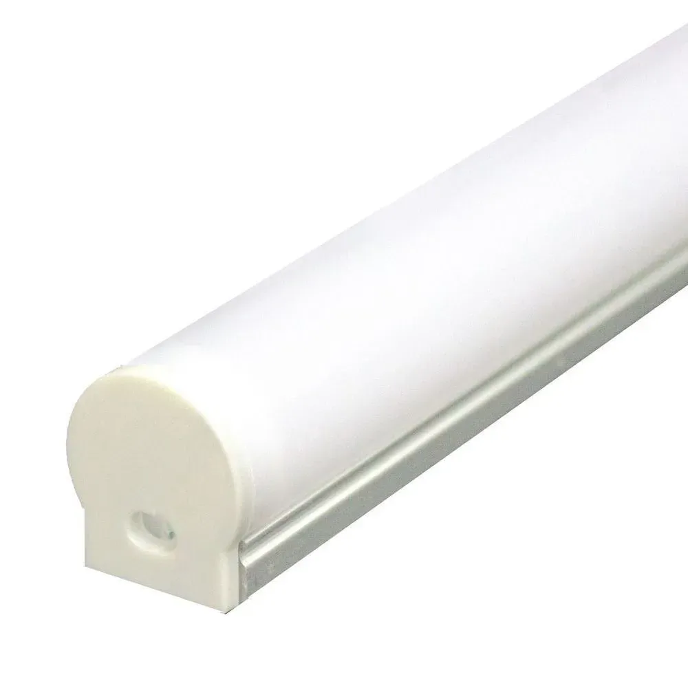 Профиль накладной алюминиевый 2м с матовым экраном 2 заглушки 4 крепежа для светодиодных лент FERON 10301