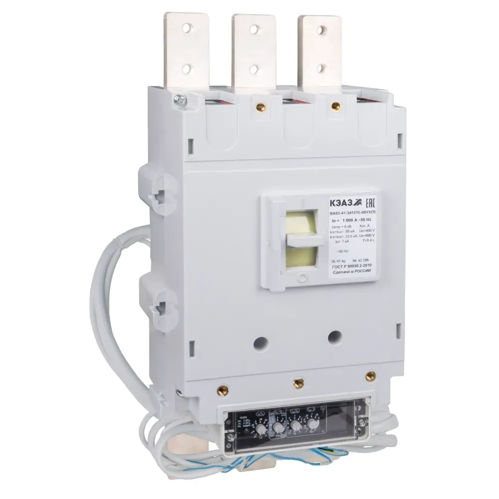 Выключатель автоматический ва53-41-344716-1000а-690ac-нр230ac/220dc-ухл3- КЭАЗ 294331