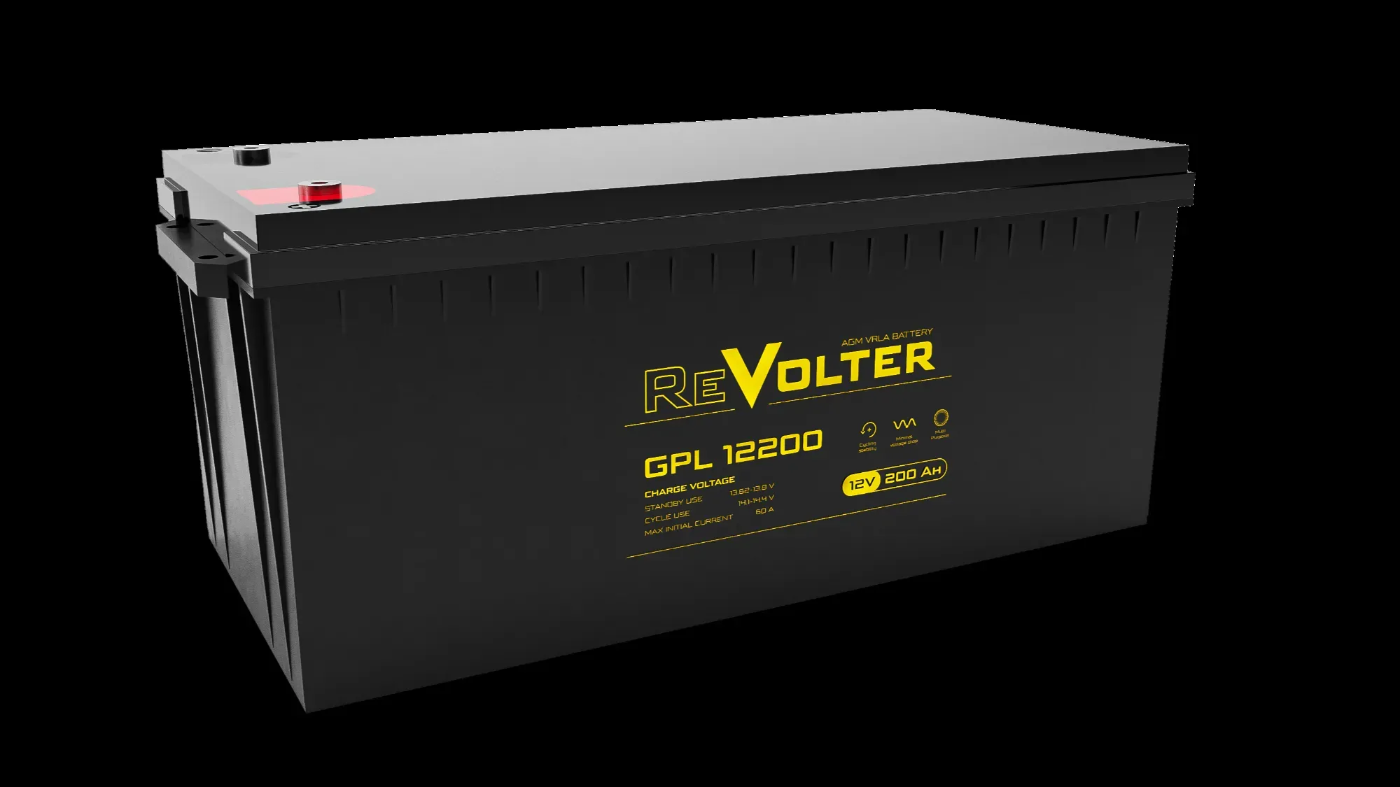 Аккумуляторная батарея Revolter GPL 12В 200Ач Revolter GPL 12200