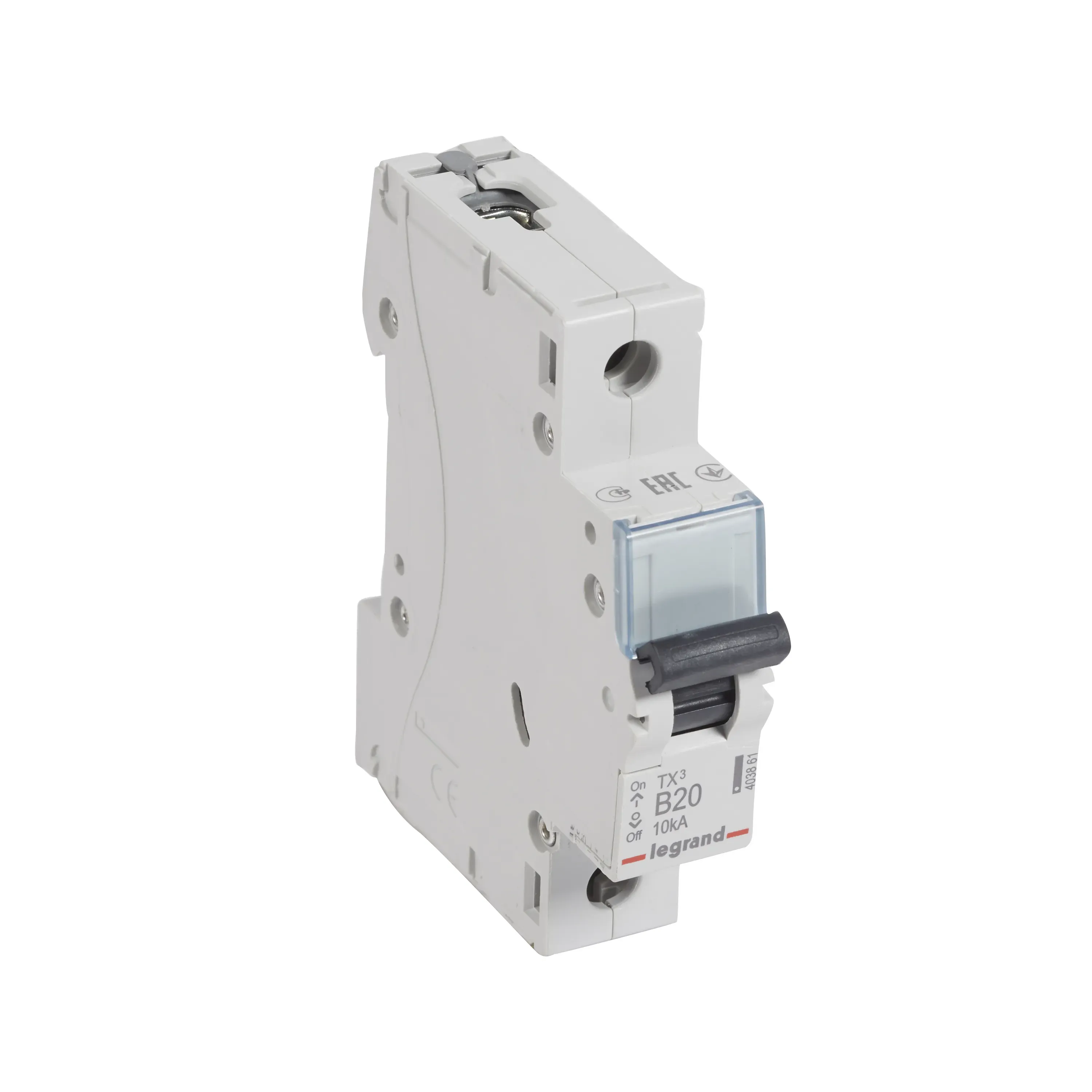 Автоматический выключатель tx? 6000 - 10 ка - тип характеристики b - 1п - 230/400 в~ - 20 а - 1 модуль LEGRAND/DACCORD 403861